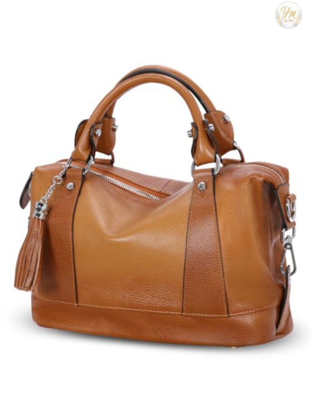 Genuine Leather Satchel Tote Bag Women's Crossbody Shoulder Handbag